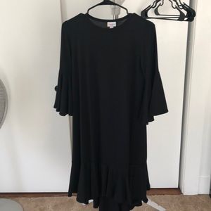 Lularoe Maureen dress, solid black! Size small!